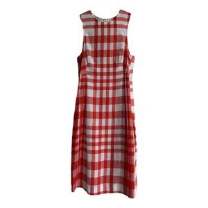 ****Stella McCartney Red White Plaid Shift Dress  ****